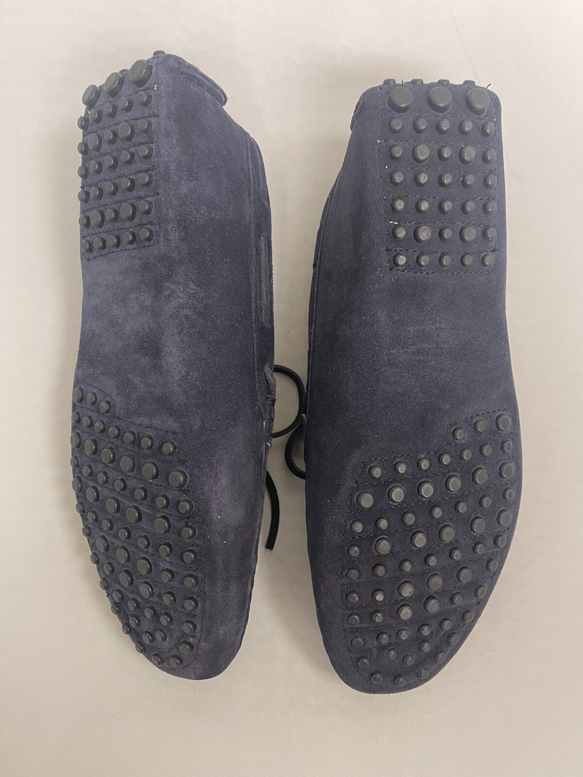 Koio Maranello Bow Bleu Suede Shoes loafers Mens Size :M 10 Euro: 42,NAVY